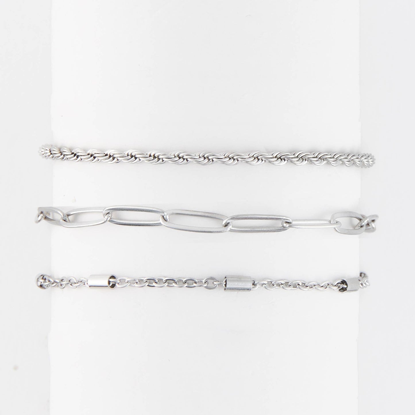 Waterproof Bracelets Narelle Twisted Chain Trio Set