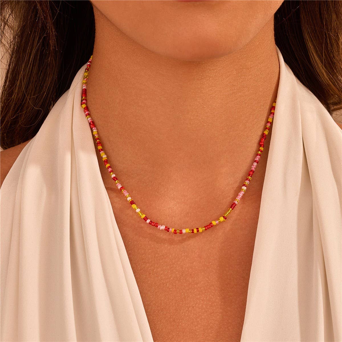 Waterproof Mini Beaded Necklace