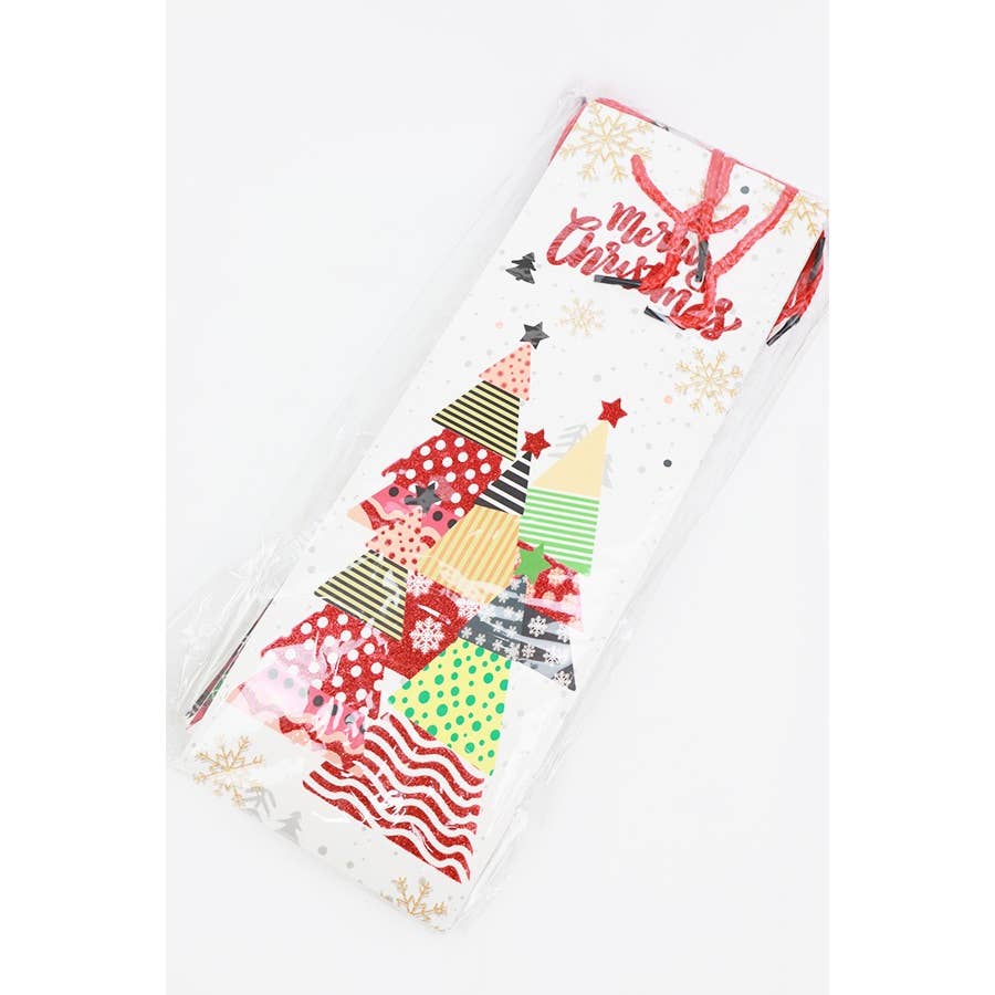 Christmas Theme Wine Gift Bag