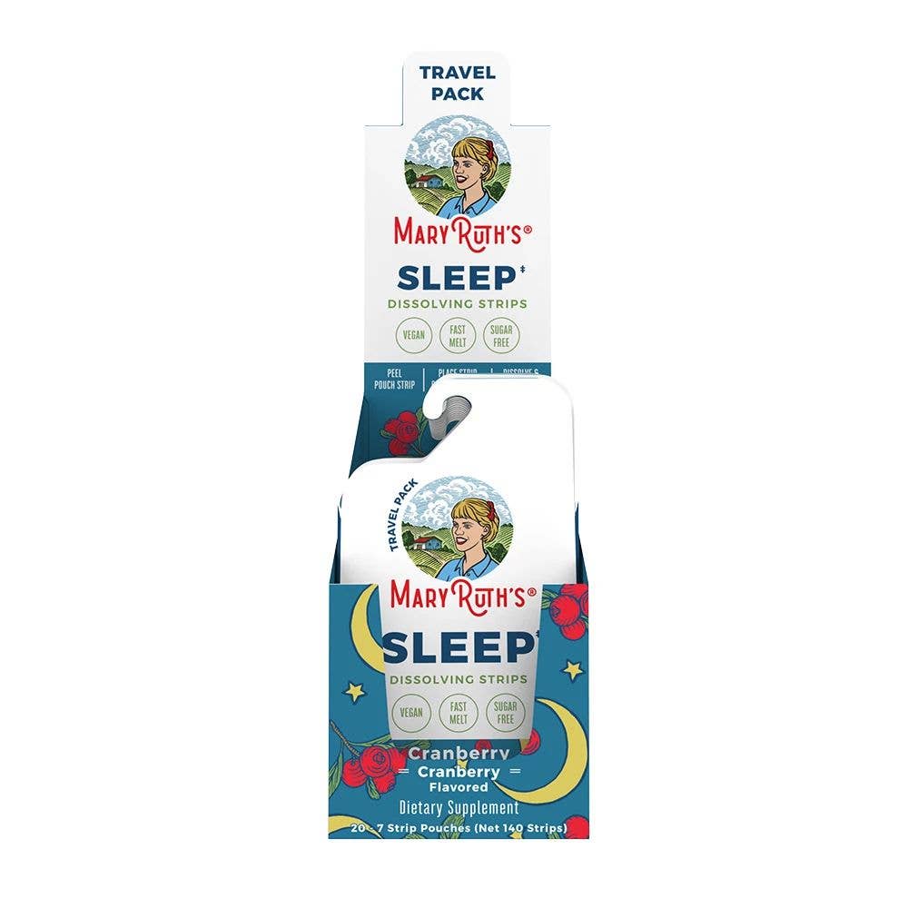 Cranberry Sleep Support Dissolving Strips, Vitamin B6