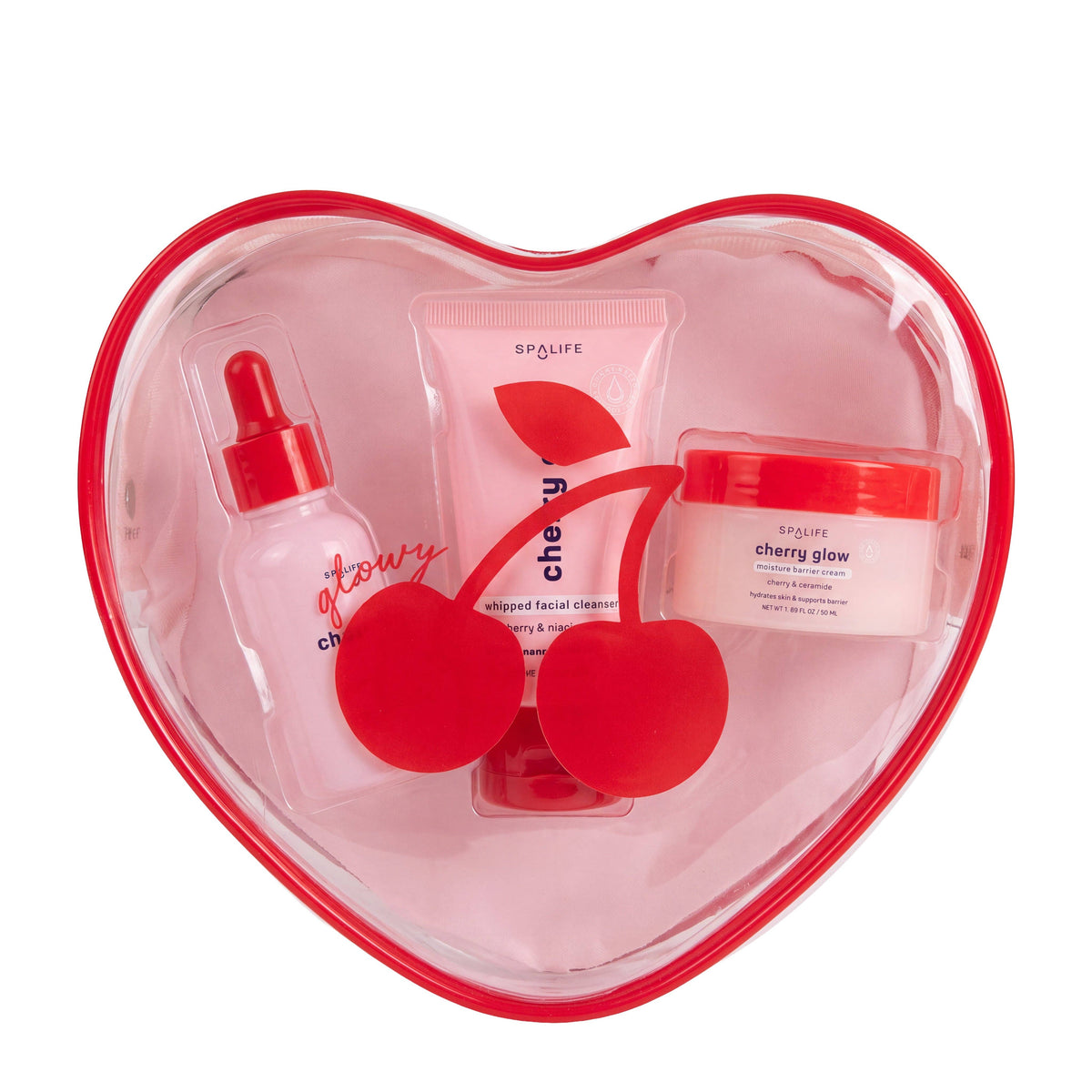 Christmas Holiday Cherry Glow Brightening SkinCare Set | 3 Piece Gift Set