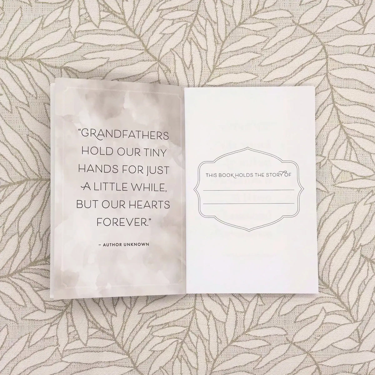 Grandfather, I Want to Hear Your Story Guided Memory Journal