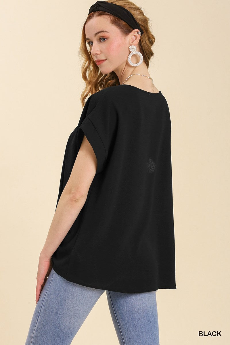 Bloom & Grace Pleated Top