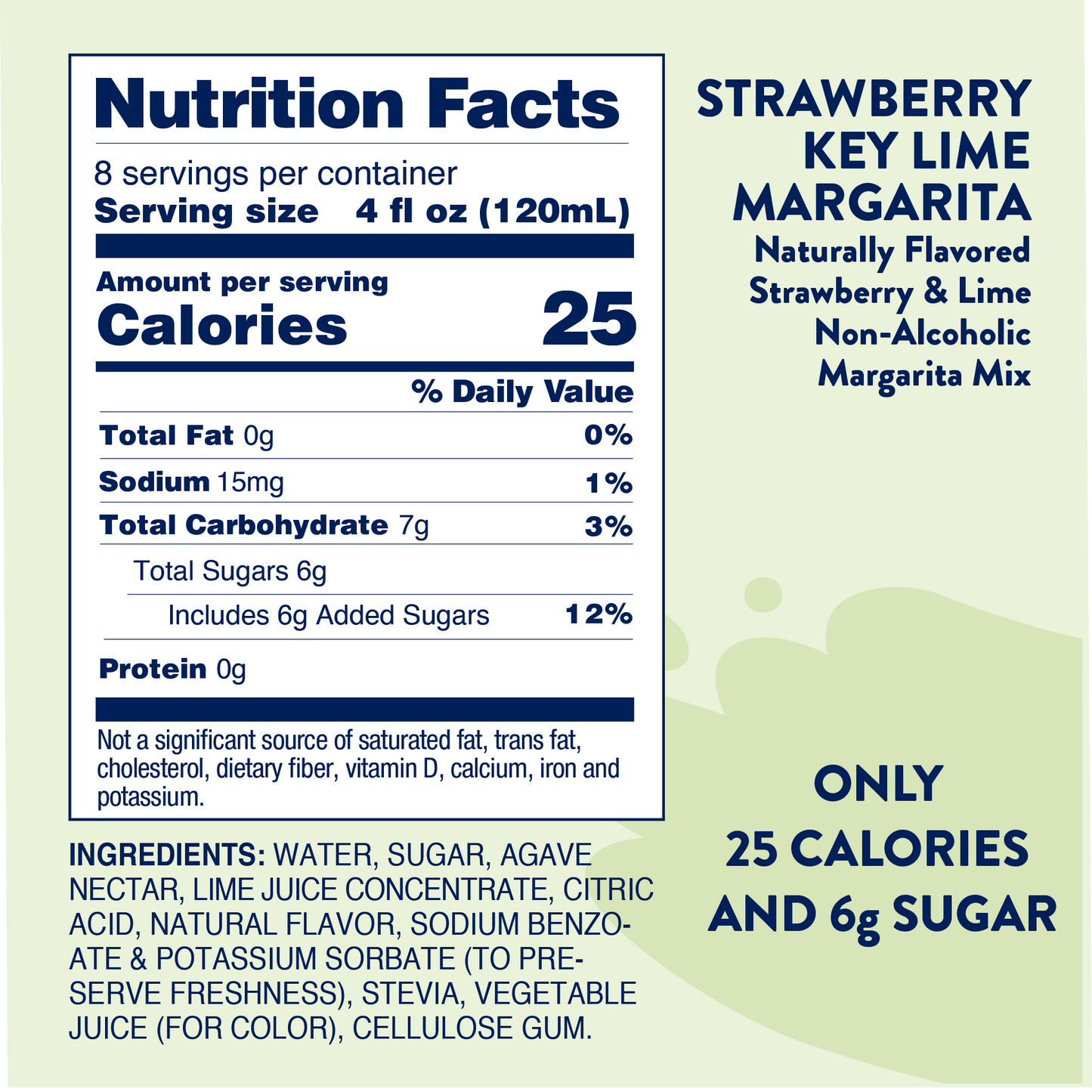 Natural Strawberry Key Lime Margarita - Mixer