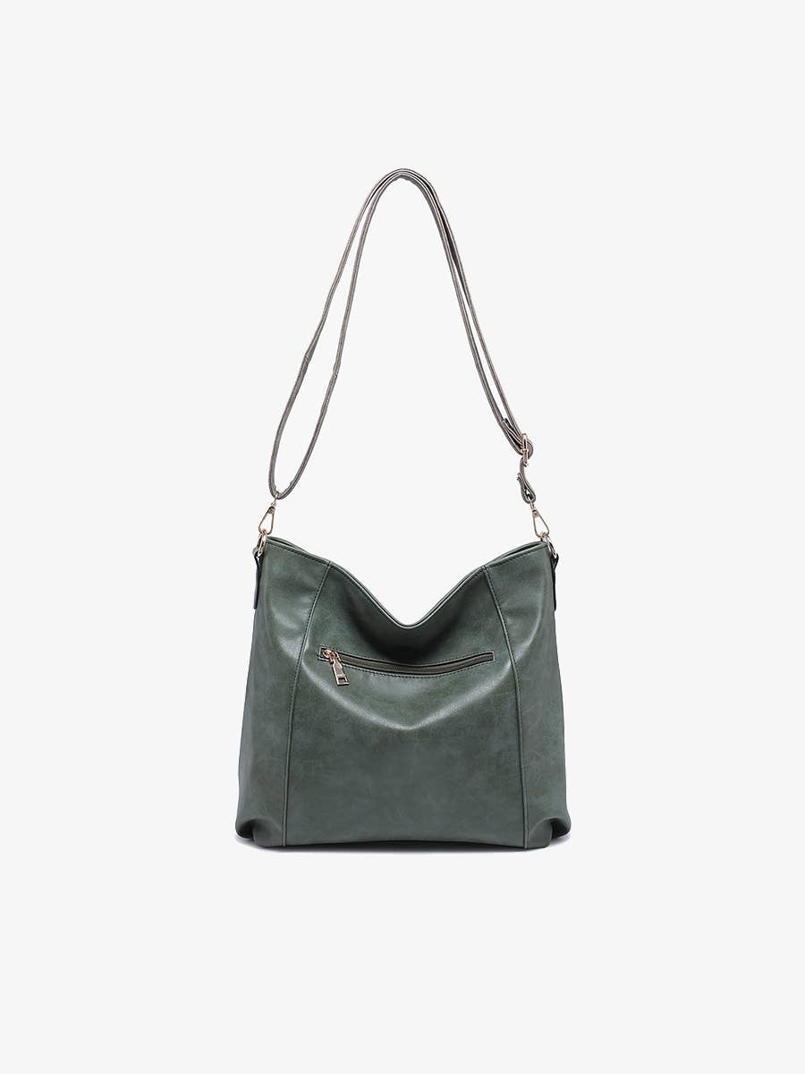 Mina Distressed Hobo Bag