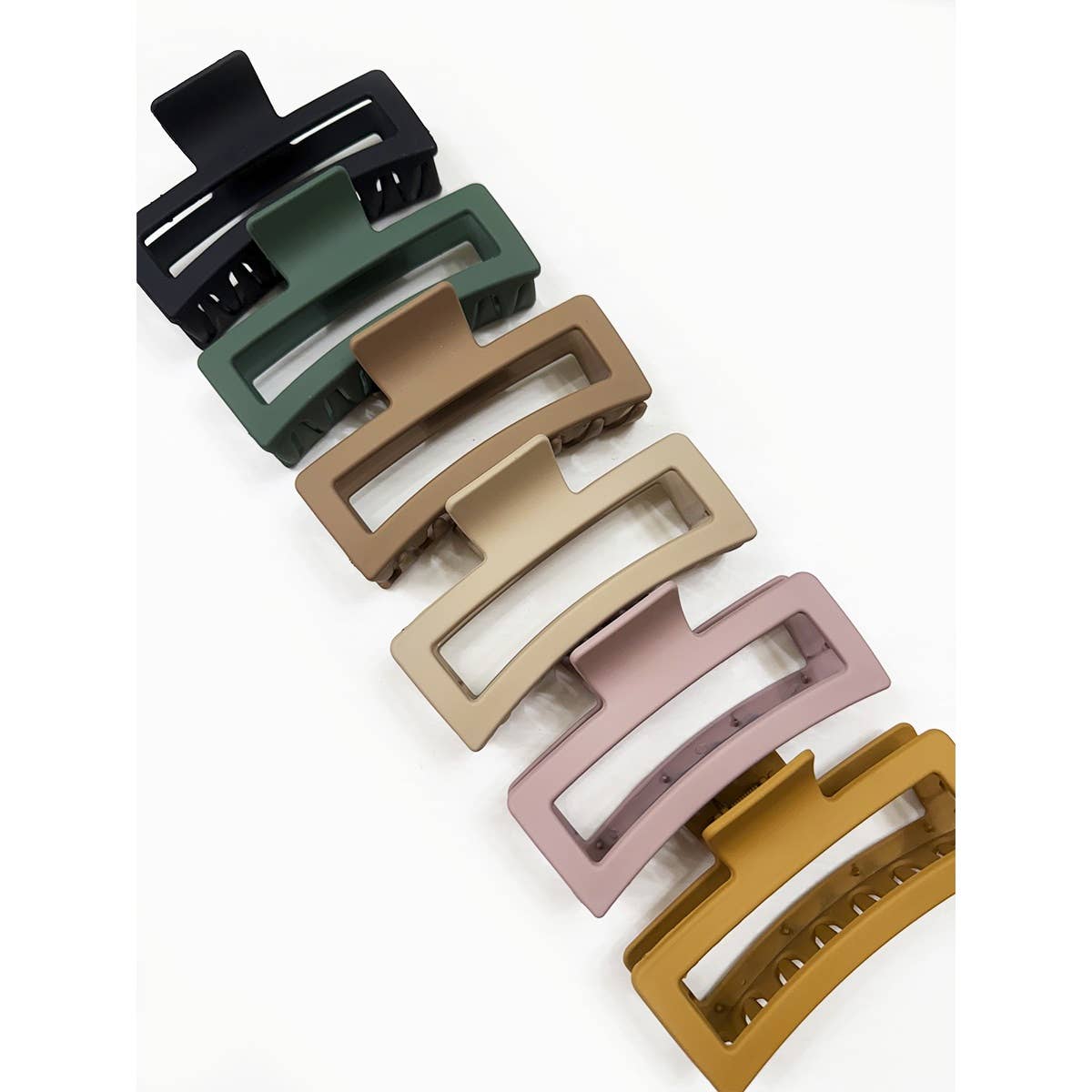 Jumbo Cut Out Rectangle Hair Claw Clip