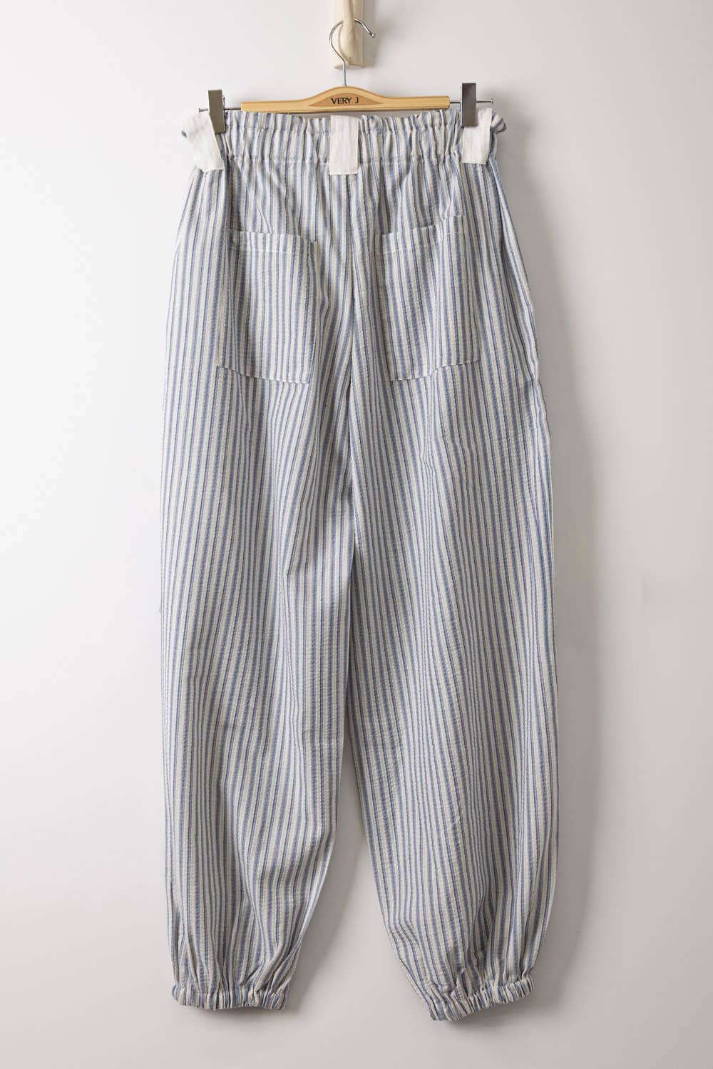 Stripe Textured Woven Pants
