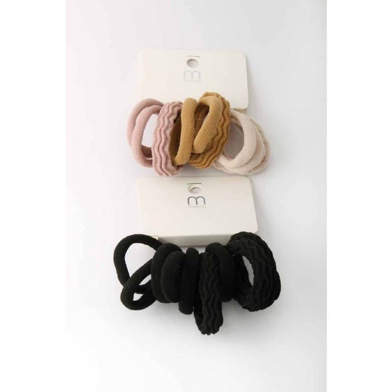 Neutrals Rolled Hair Tie Set