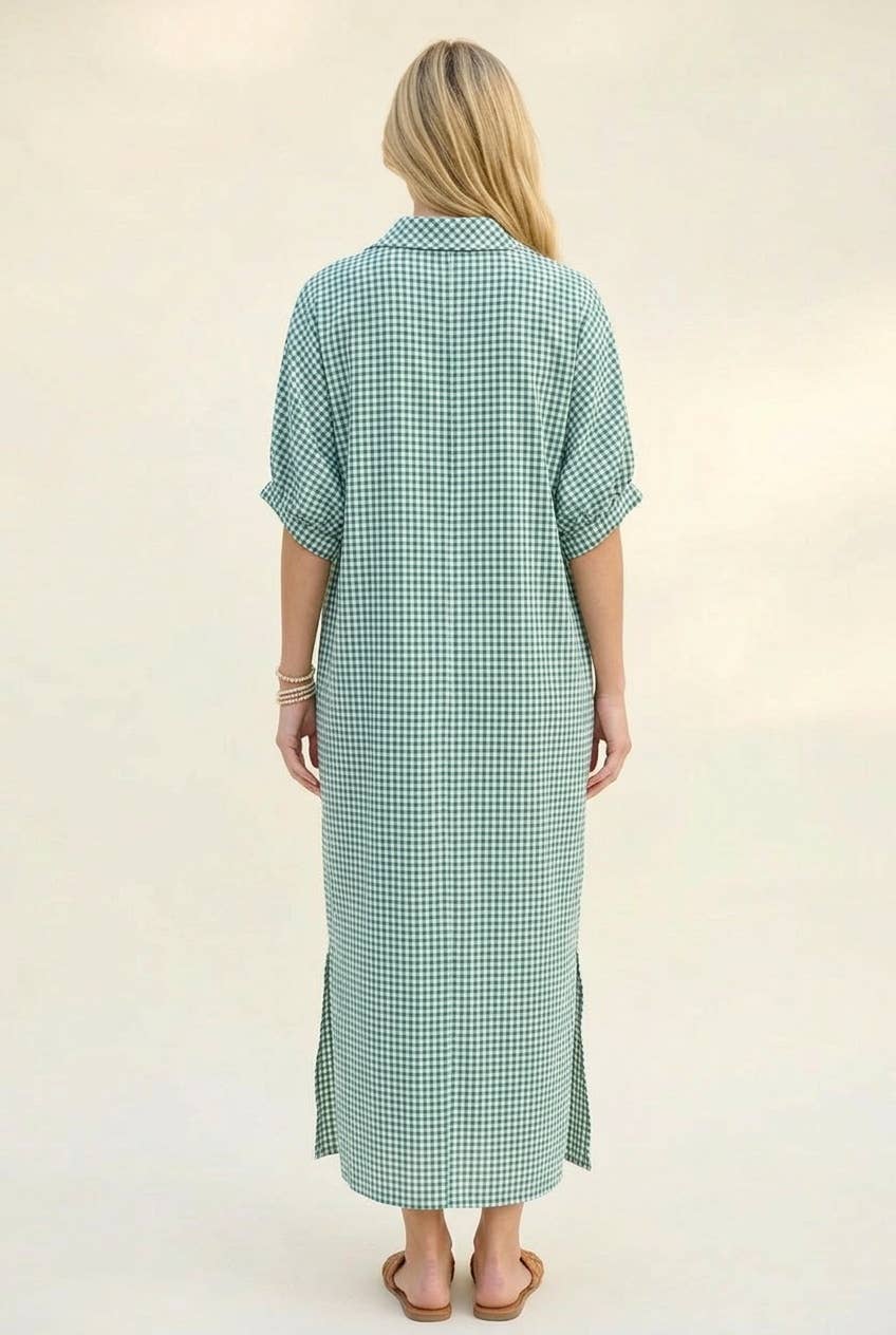 Gingham Maxi Dress