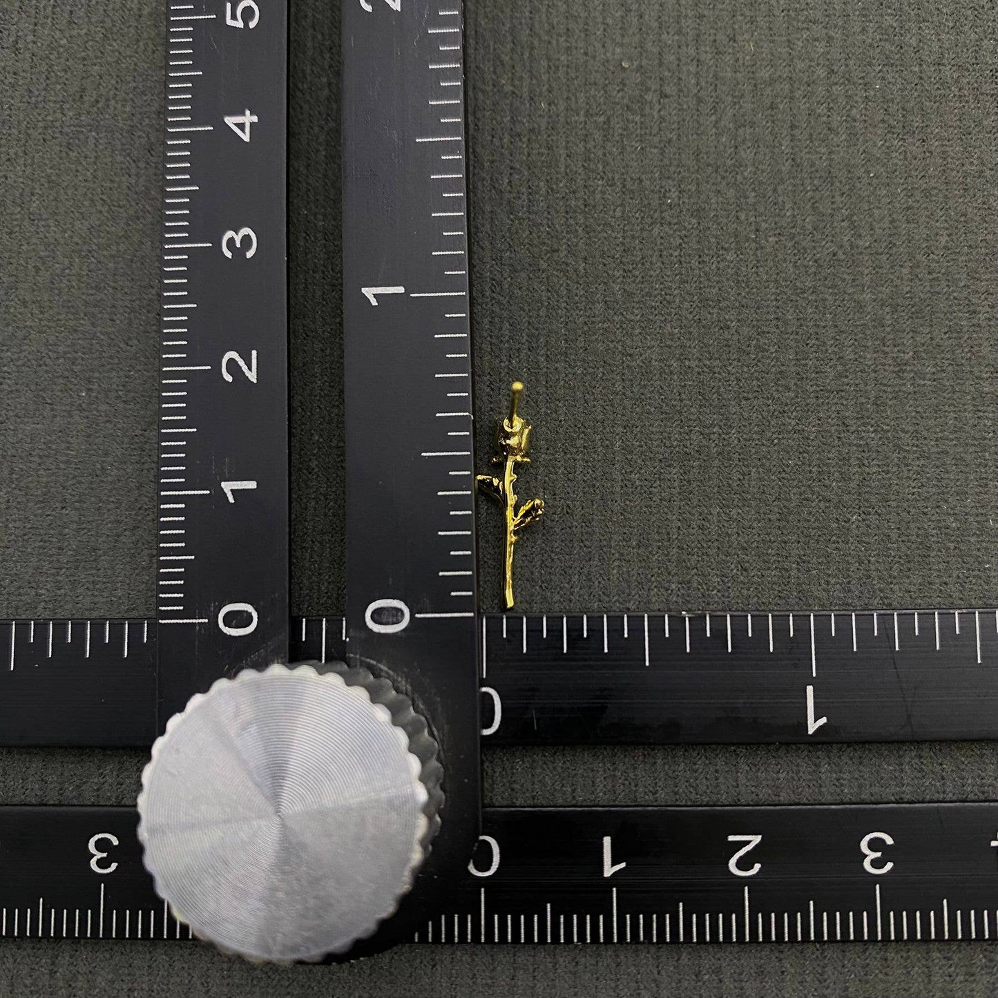 14K Gold Plated Rose Ear Studs