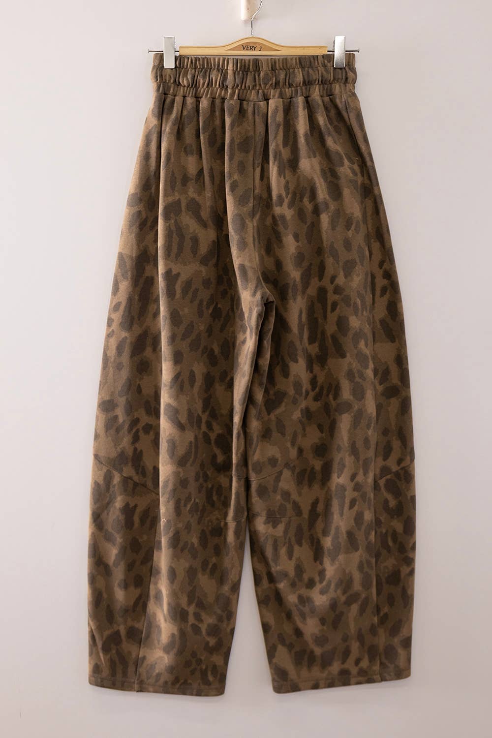 Leopard Barrel Relaxed Pants