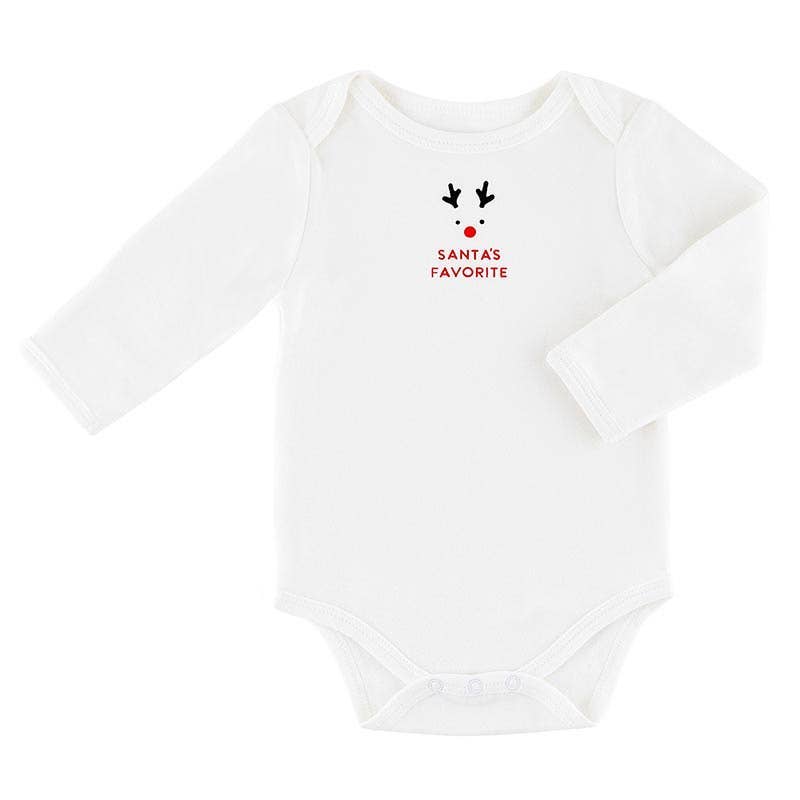 Santa's Favorite Baby Long Sleeve Snapshirt