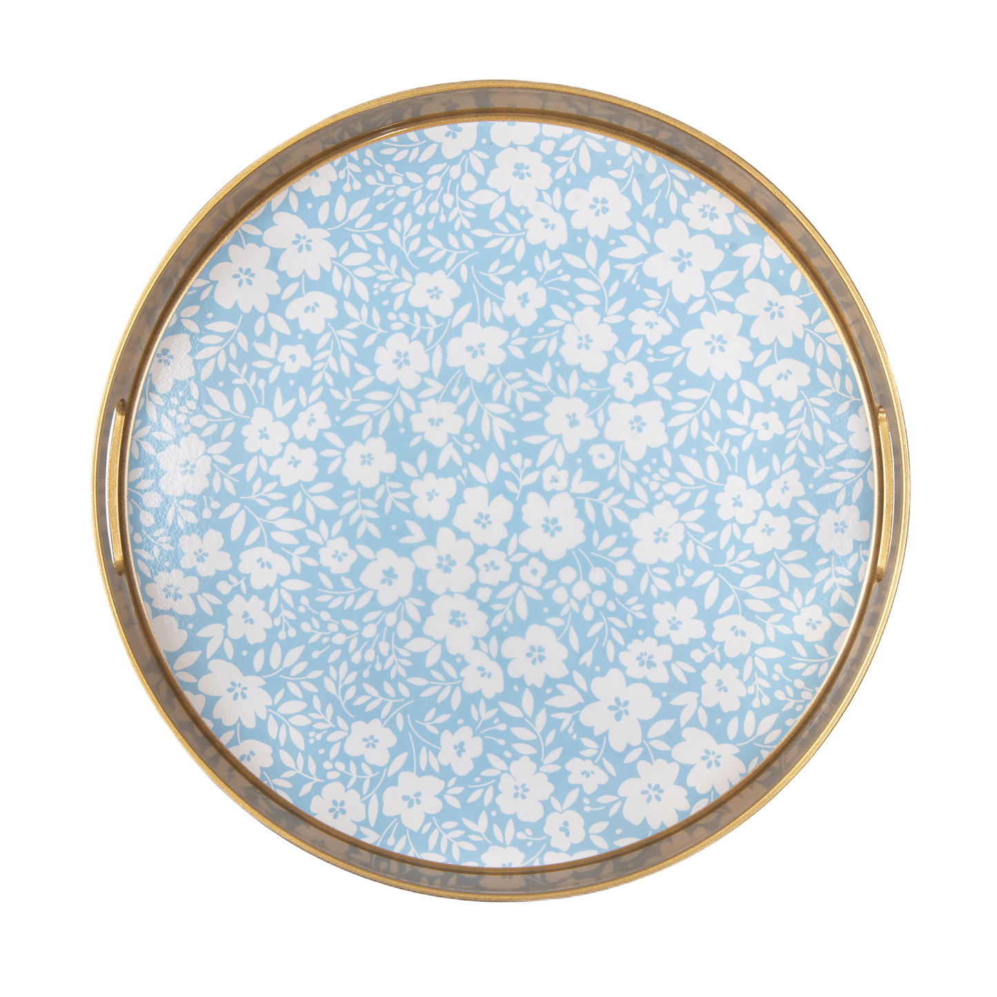 Floral Plastic Serving Tray