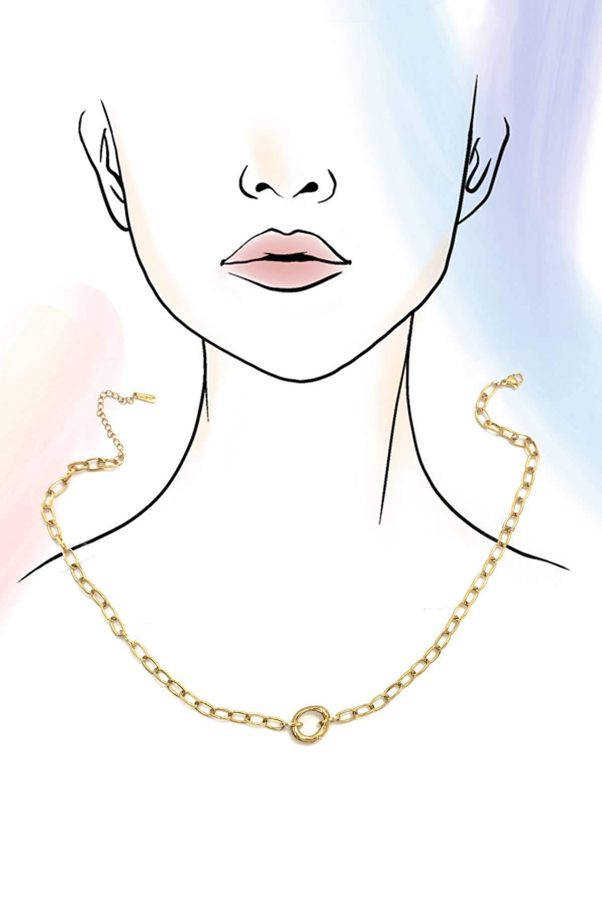 Tarnish-free Oval Chain Necklace