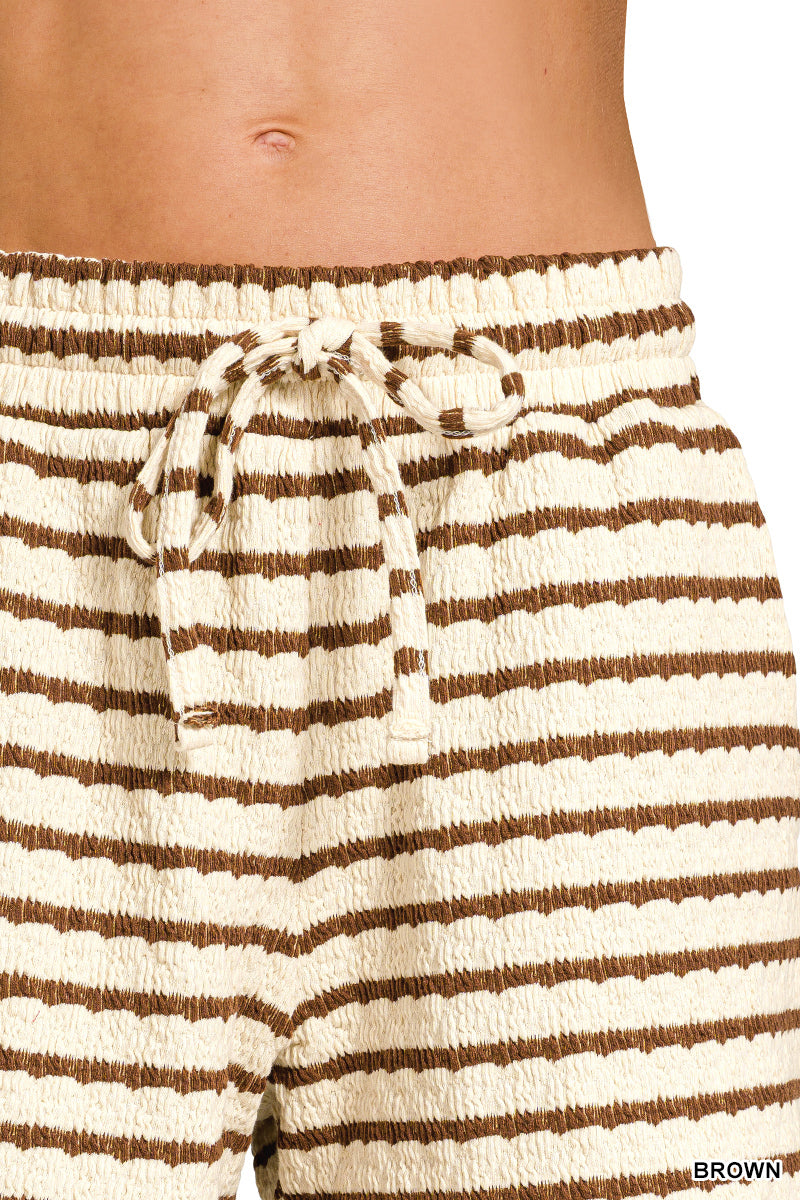 Striped Two-Piece Short Set