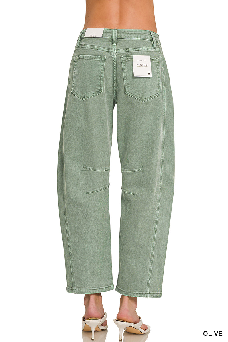 Zenana Barrel Jeans