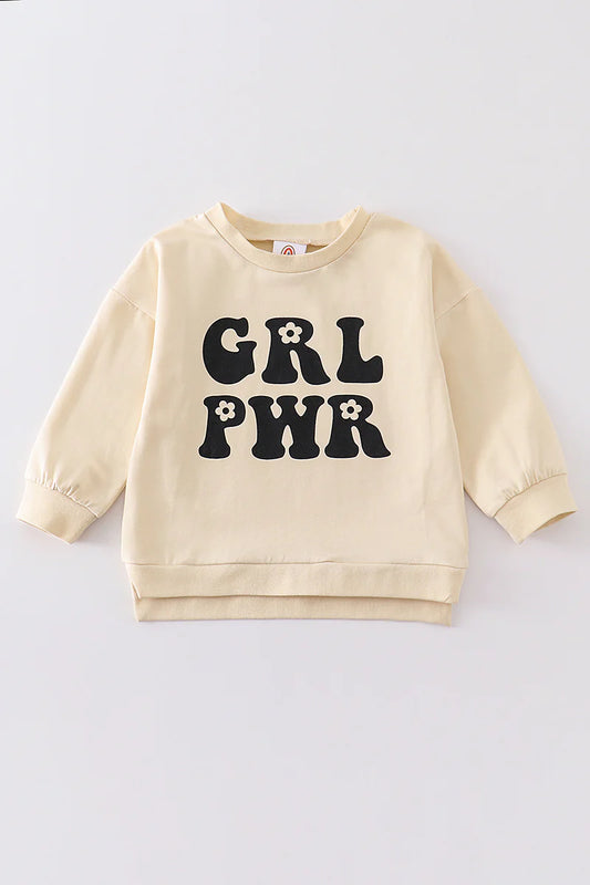 Girls GRL PWR sweatshirt