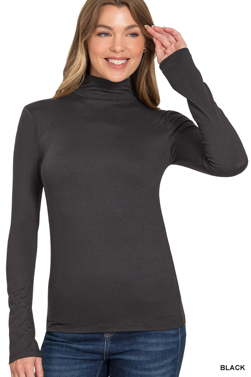 Mock Neck Long Sleeve Top