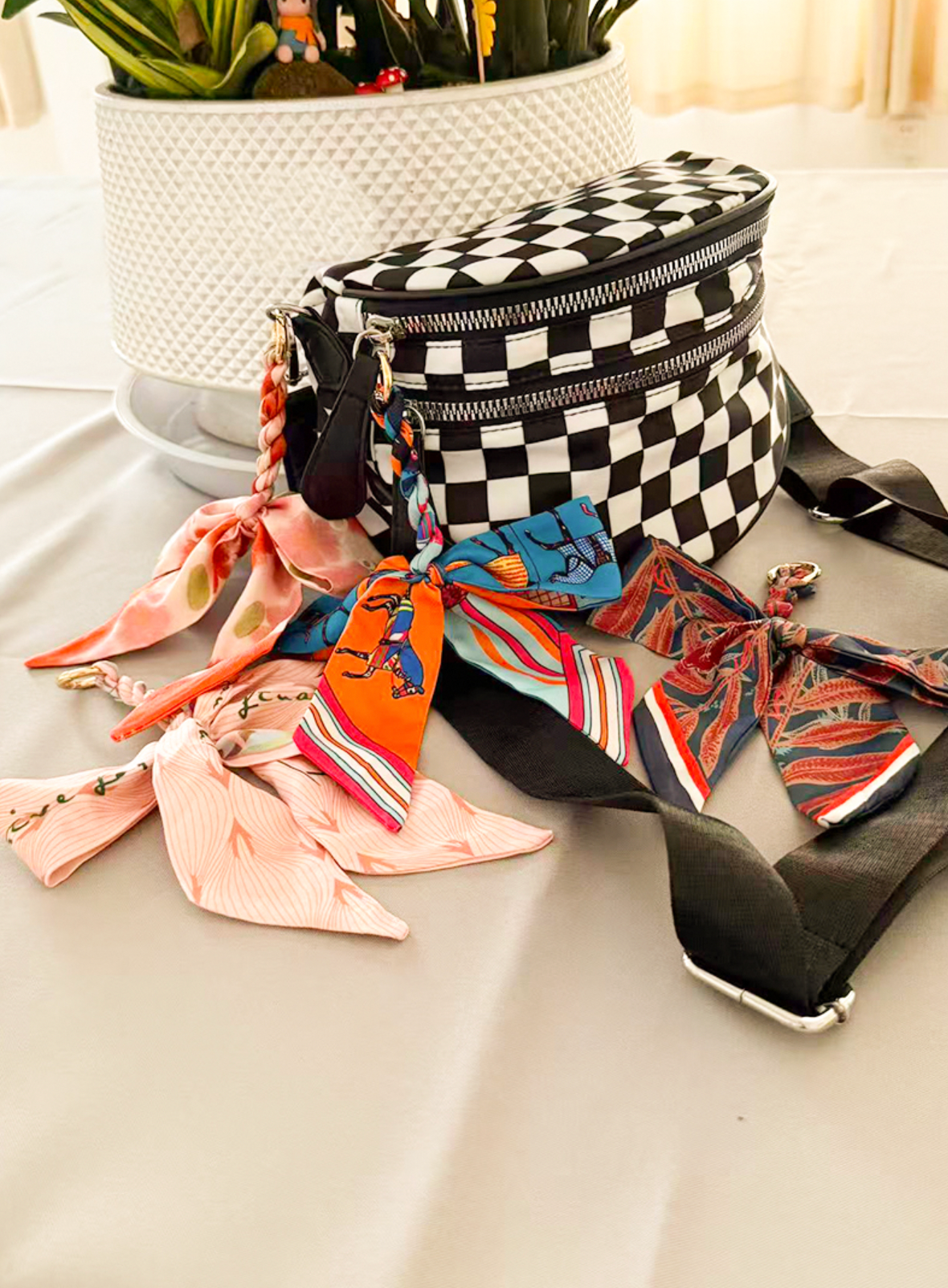 Scarf Bag Charm Keychain