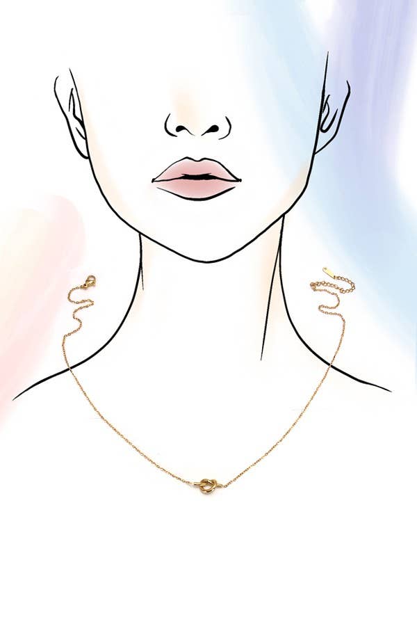 Non-tarnish Knot Necklace
