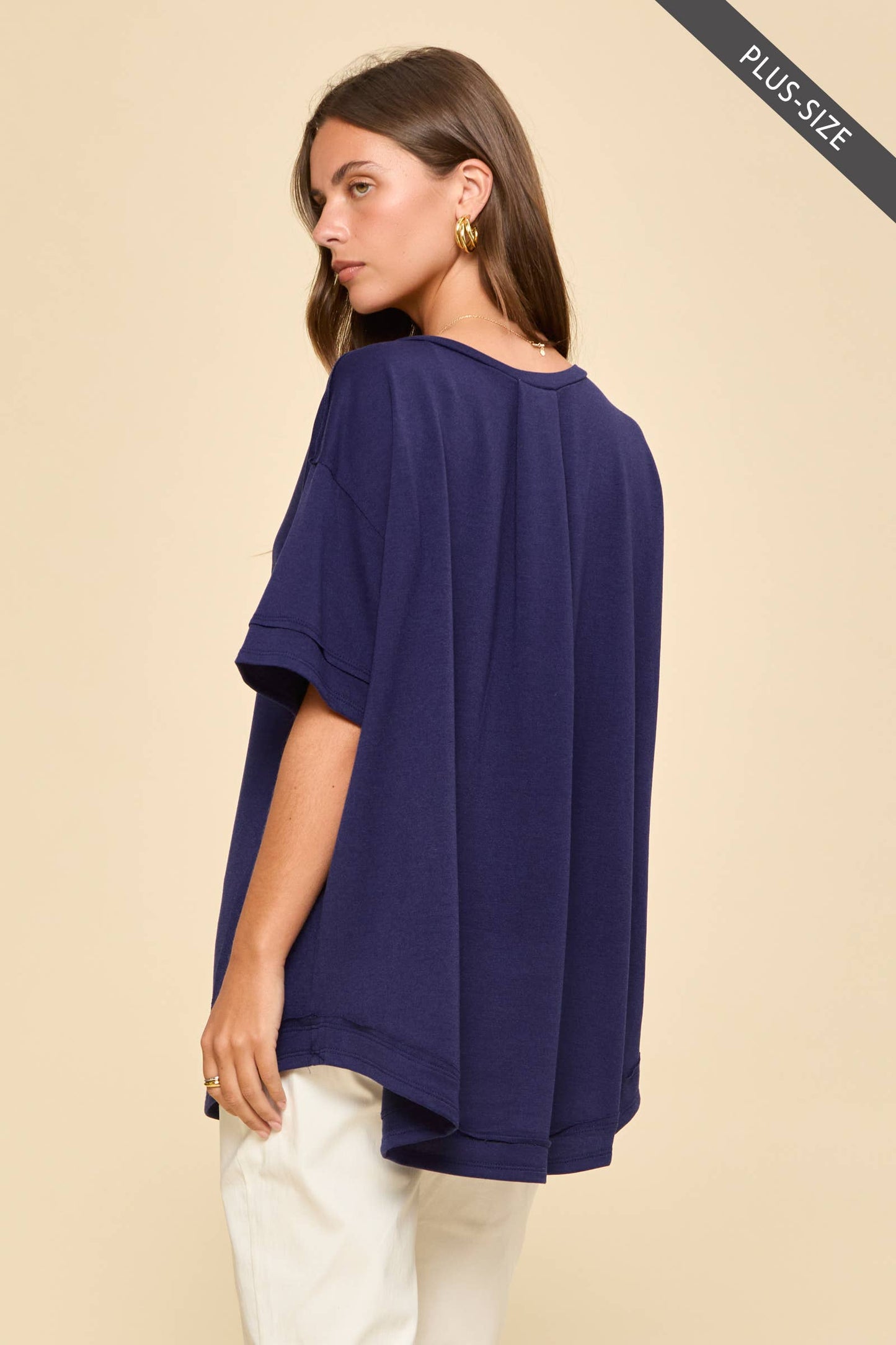 Textured Terry Knit Top