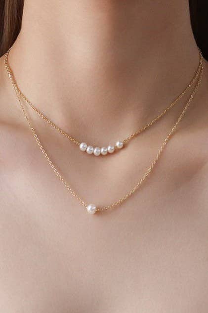 Layered Pearl Necklace
