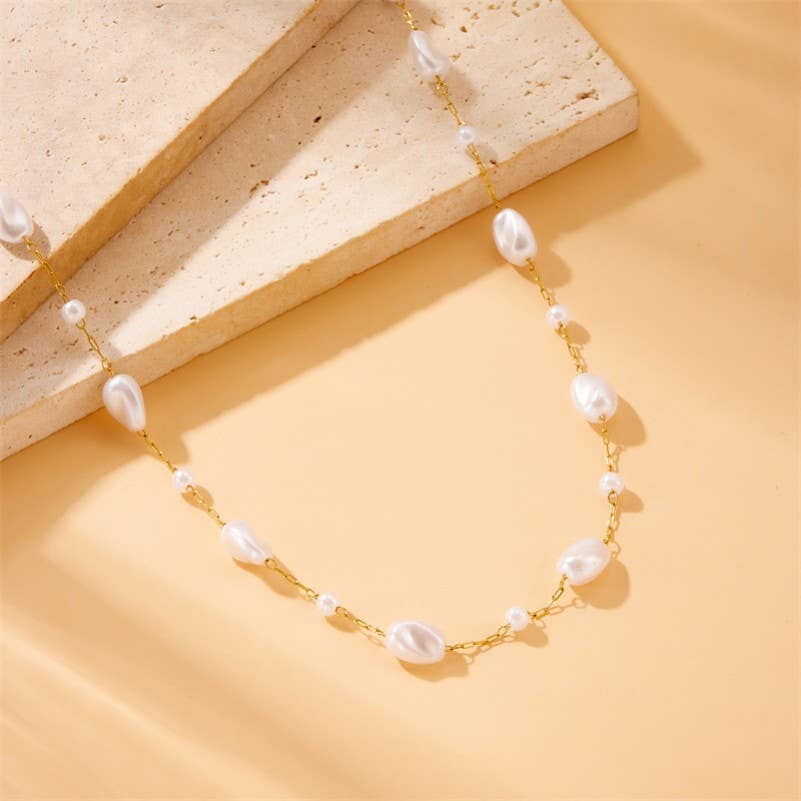 Waterproof Delicate Pearl Necklace