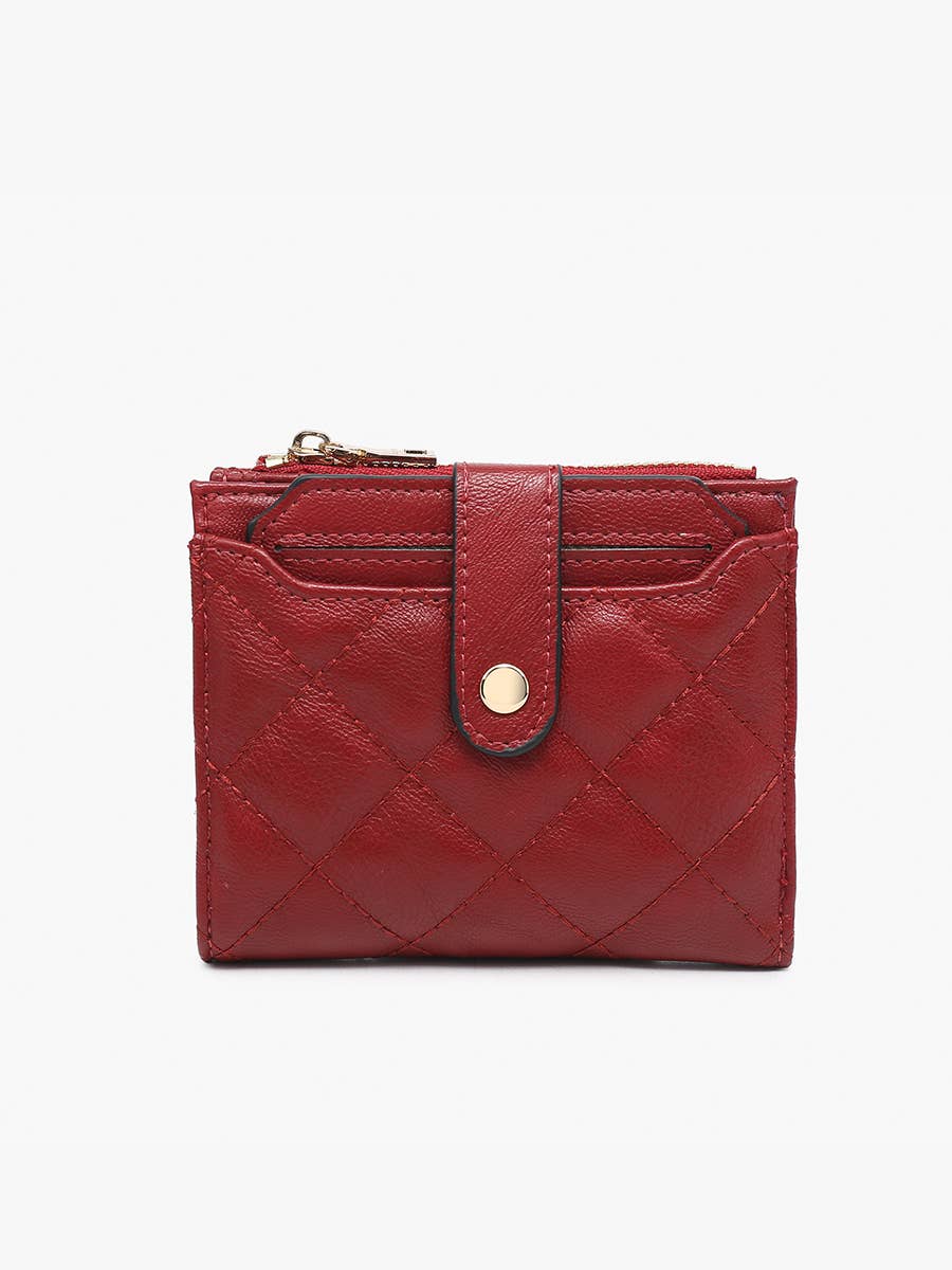 Melody Quilted Zip Top Wallet