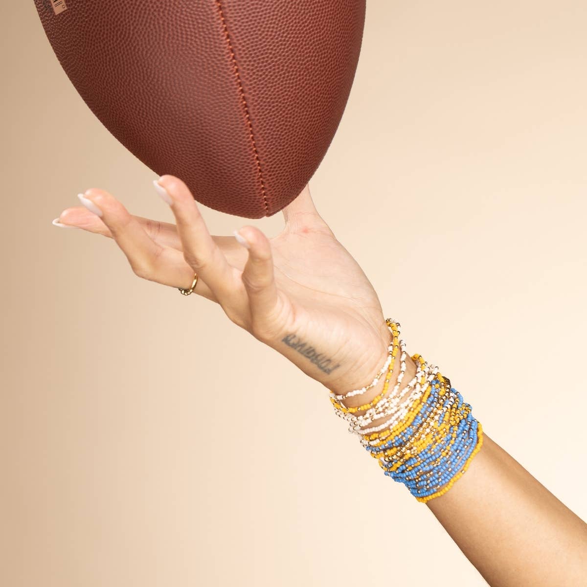 Stretch Seed Bead Solid Game Day Bracelets