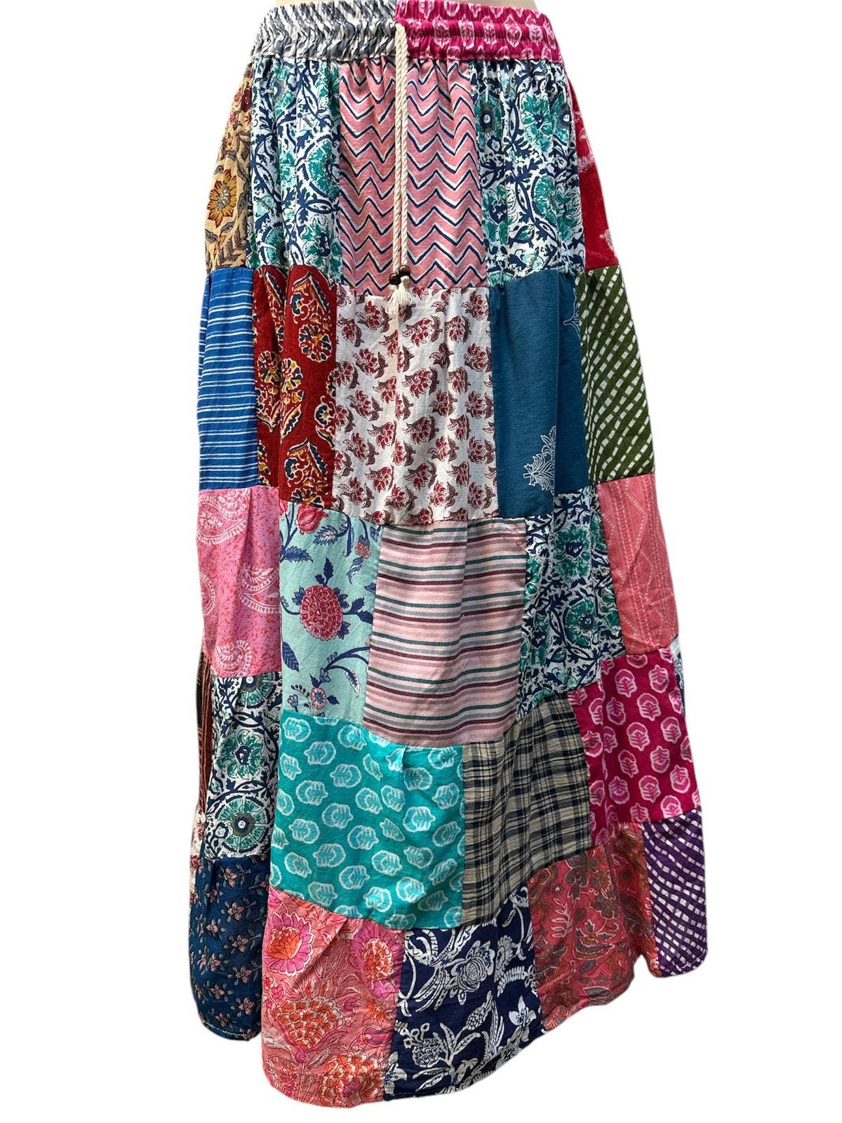 Cotton Patchwork Skirt