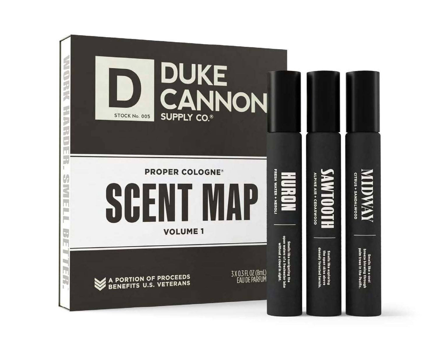 Proper Cologne 0.3oz Sampler 3-Pack (Sawtooth/Midway/Huron)