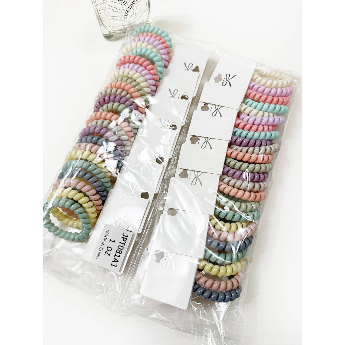 Pastel Spiral Hair Tie Set