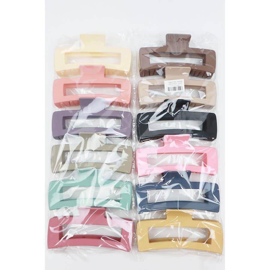Rectangle Hair Claw Clip