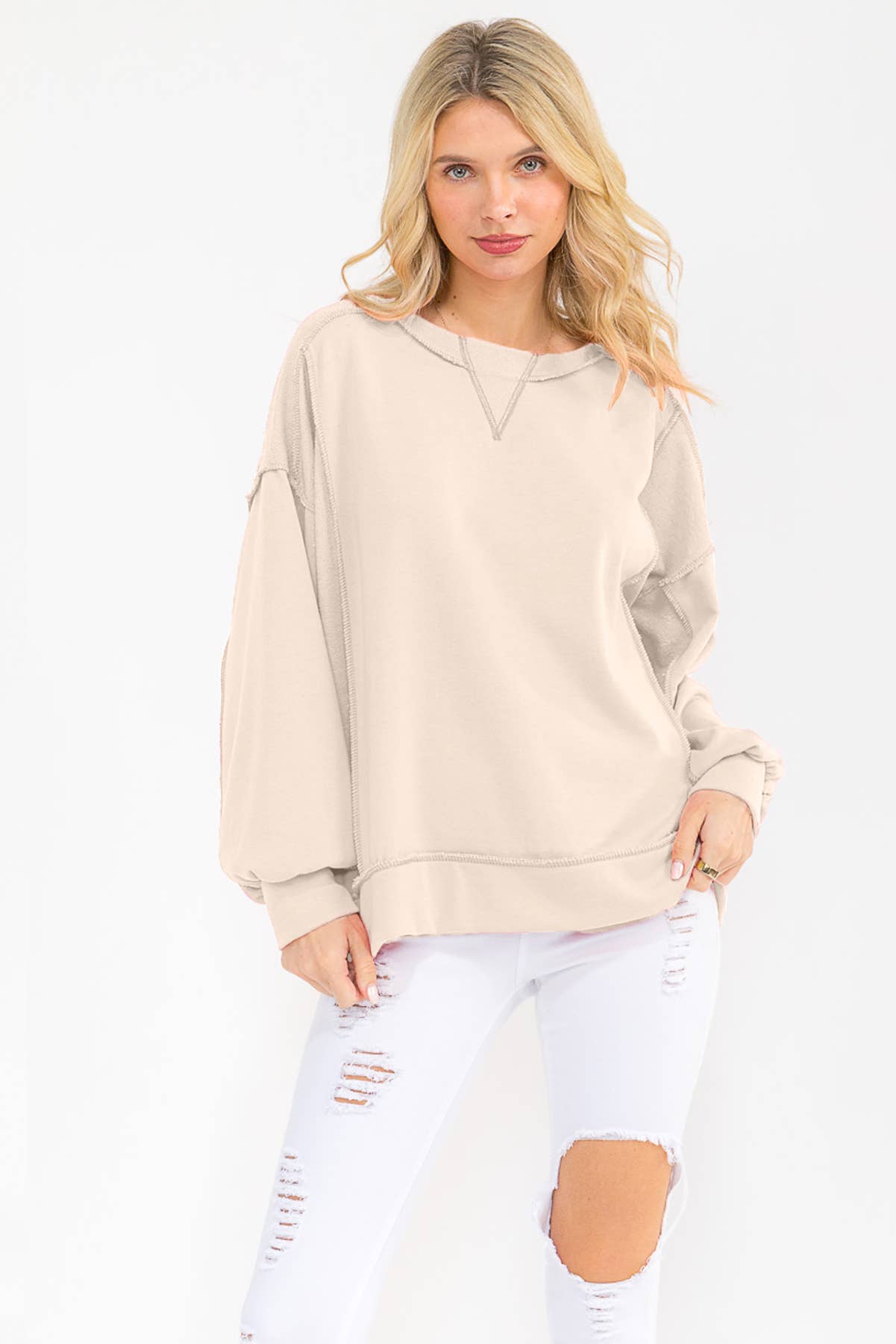 Exposed Seam Pullover