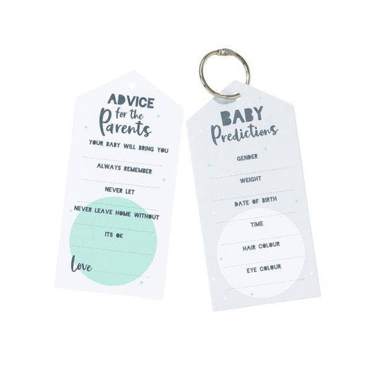 Baby Shower Advice Cards - 20 Pack