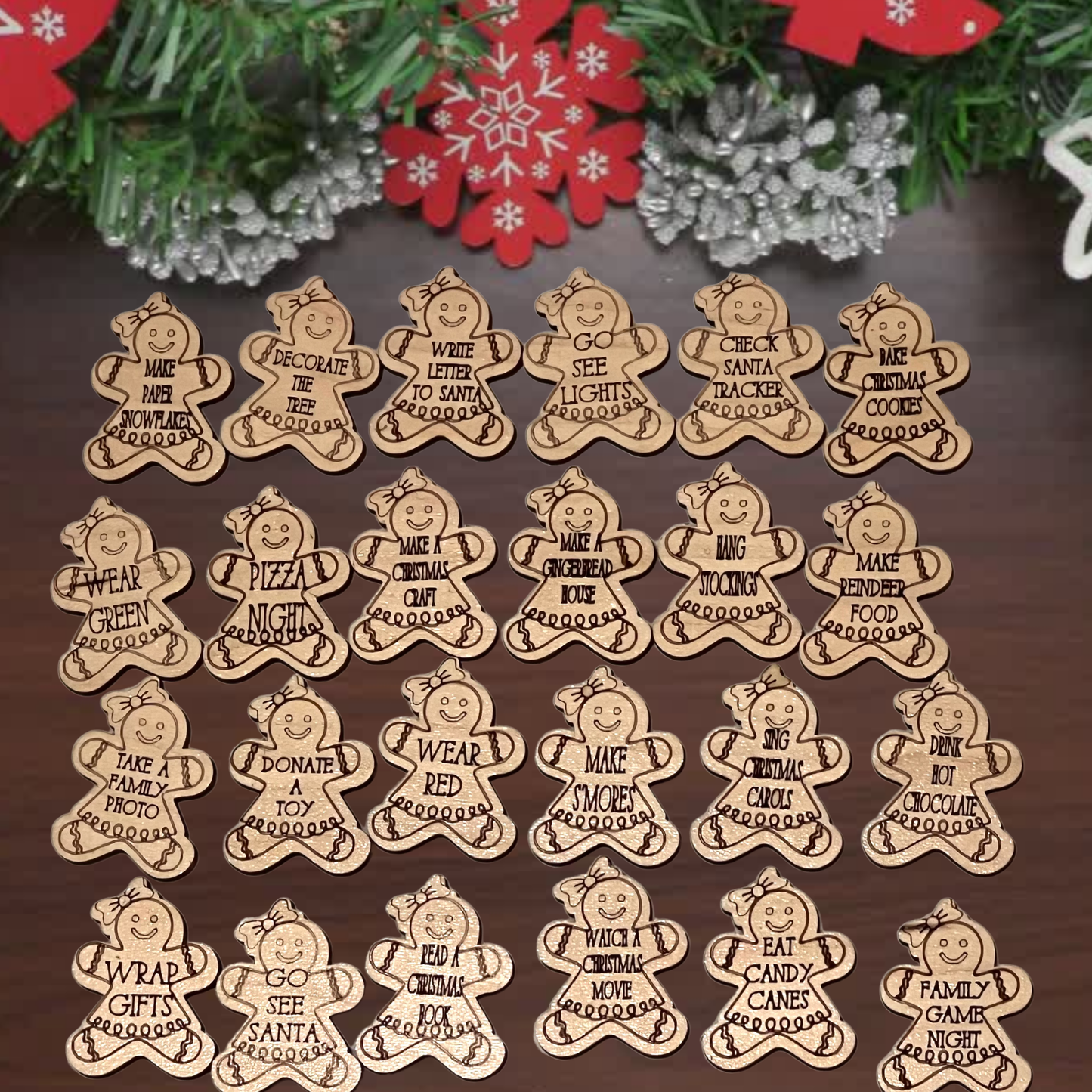 Christmas Countdown Activity Tokens