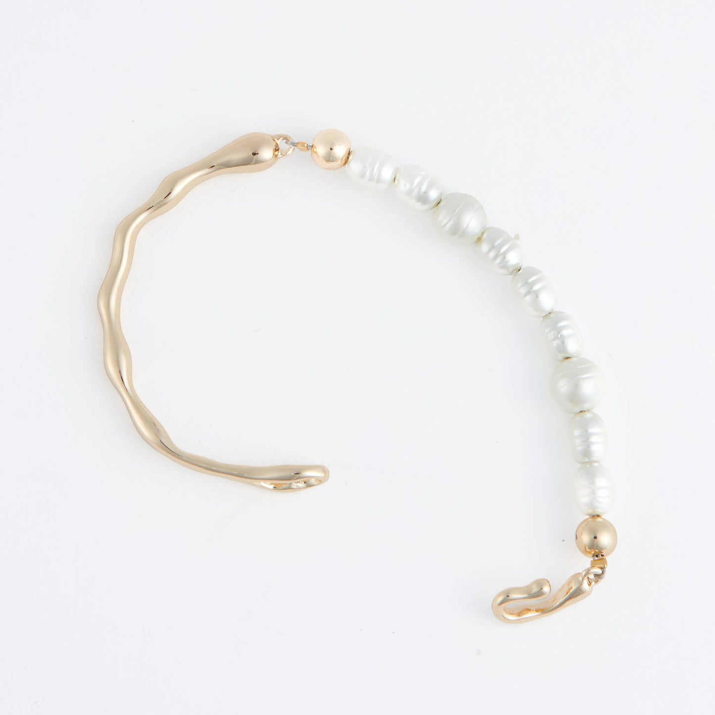 Bangle Bracelet Julien Genuine Freshwater Pearls