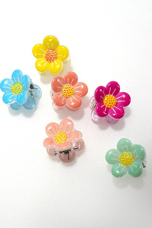 Mini Flower Hair Claw Clip