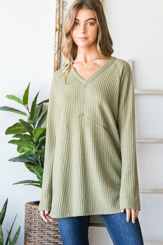 Solid Waffle Stitch Top