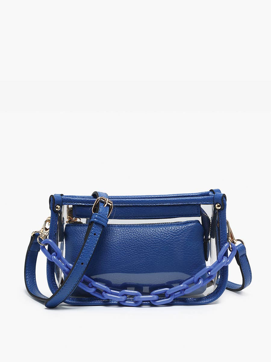 Jessica Stadium Clear Crossbody Bag – Chain Strap