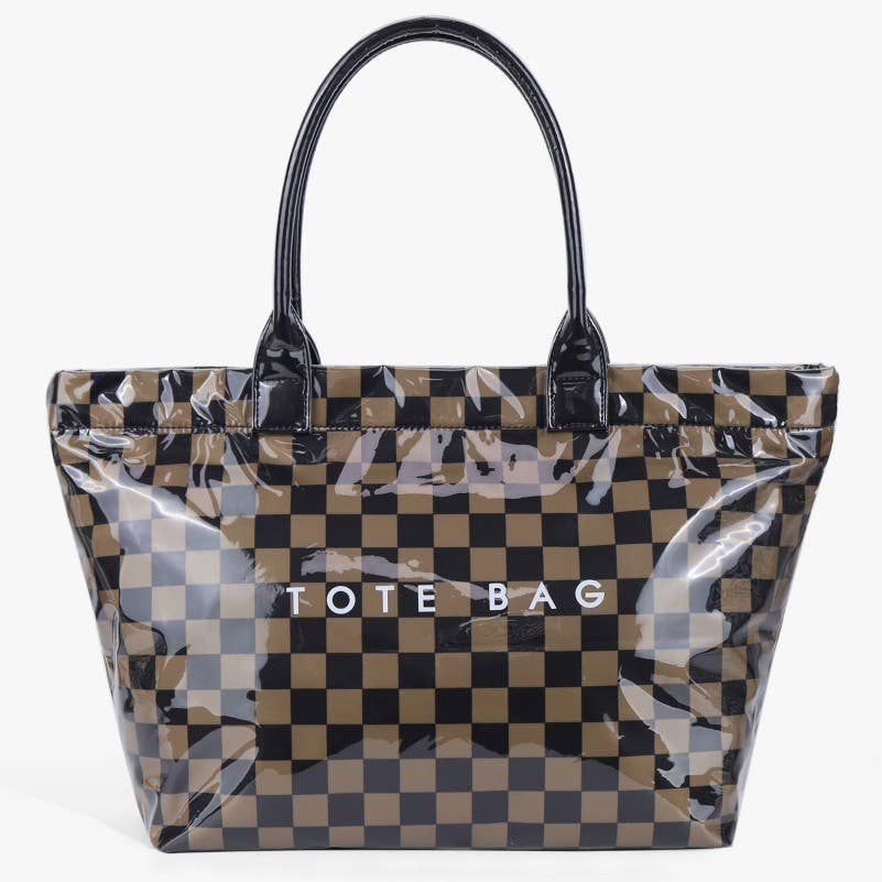 Checkerboard Tote Bag