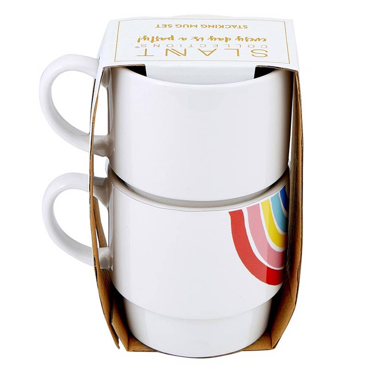 Rainbow Stacking Mugs