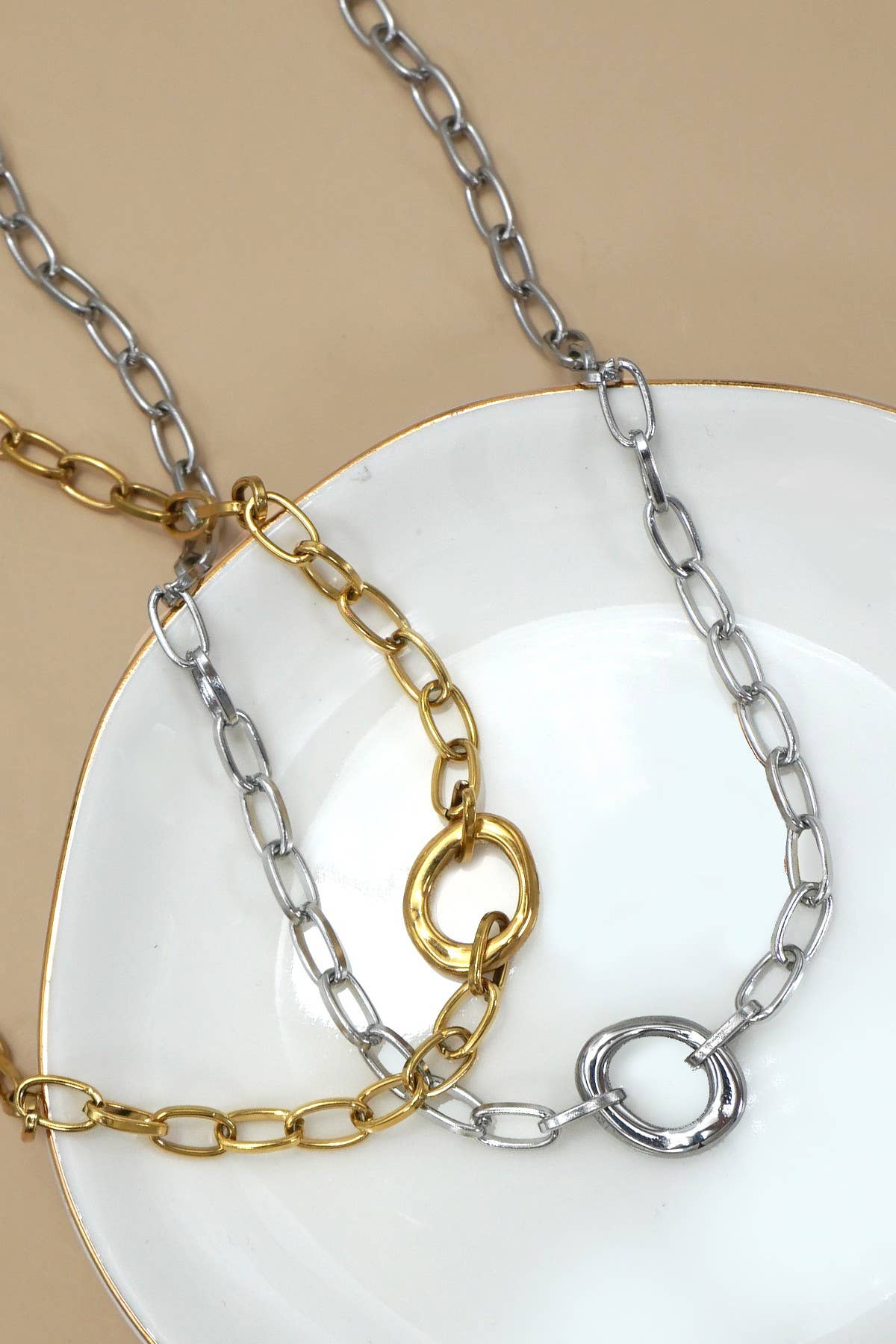 Tarnish-free Oval Chain Necklace