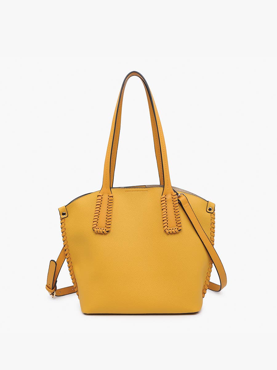 Micah Whipstitch Tote Bag – 3 Compartment