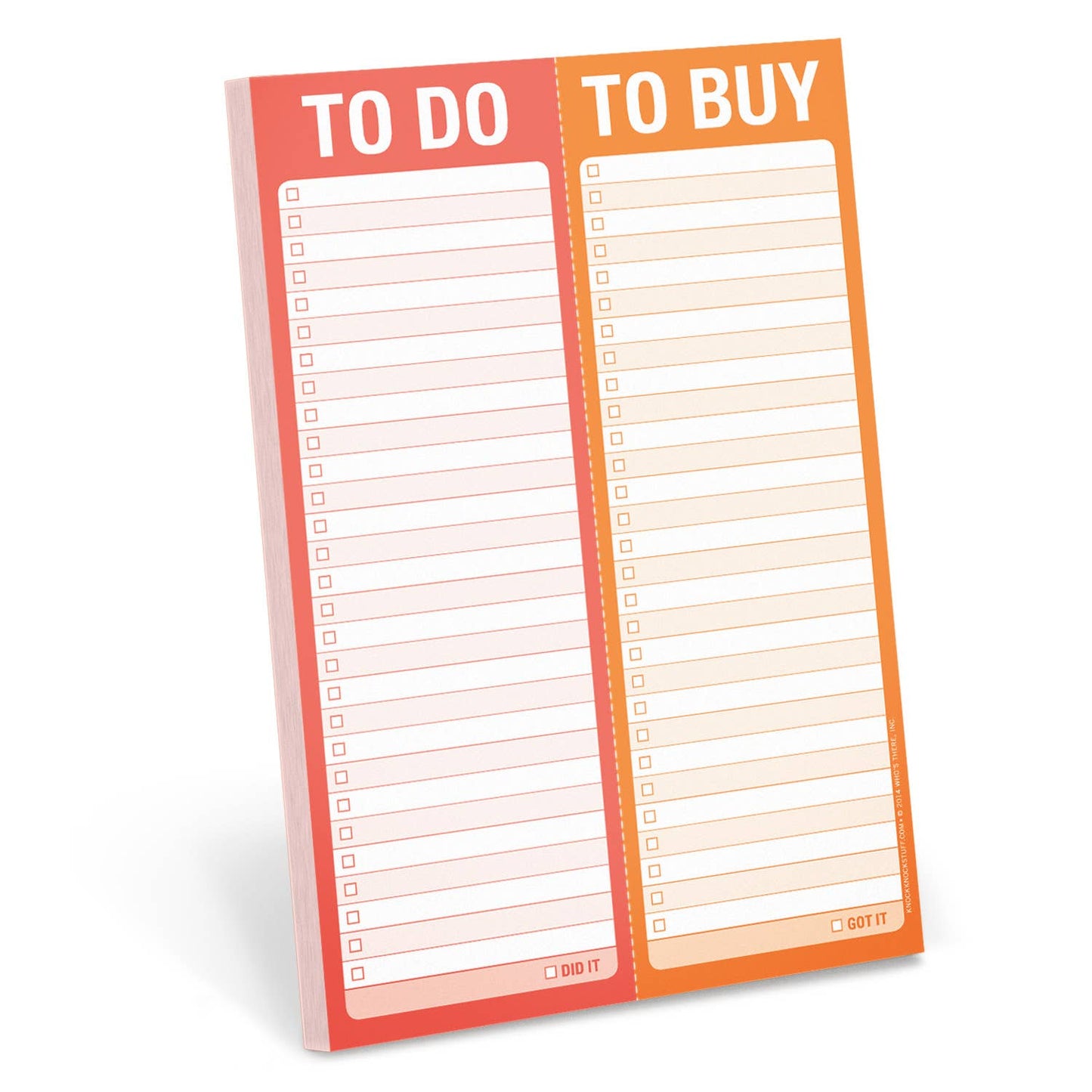 To Do / To Buy Perforated Pad