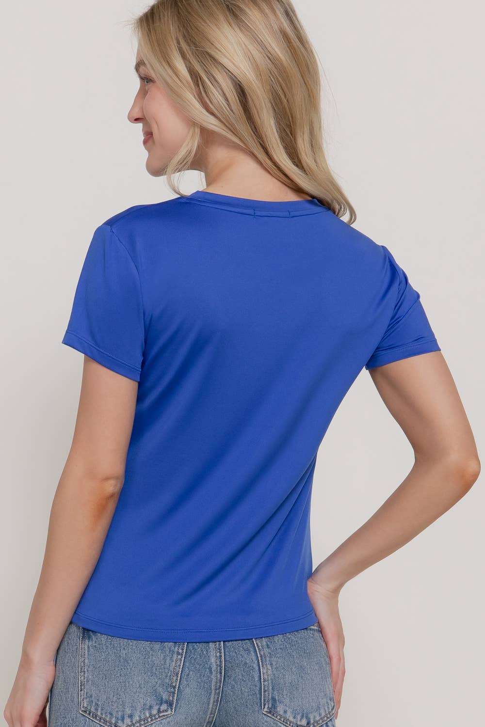 Short Sleeve Butter Soft Round Neck Top