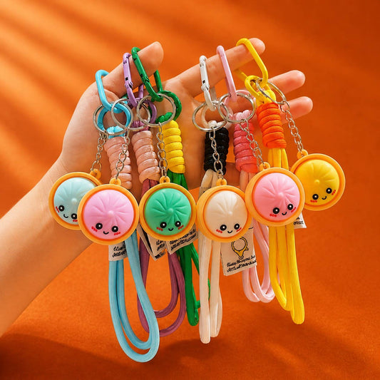 Dumpling Wristlet Keychain