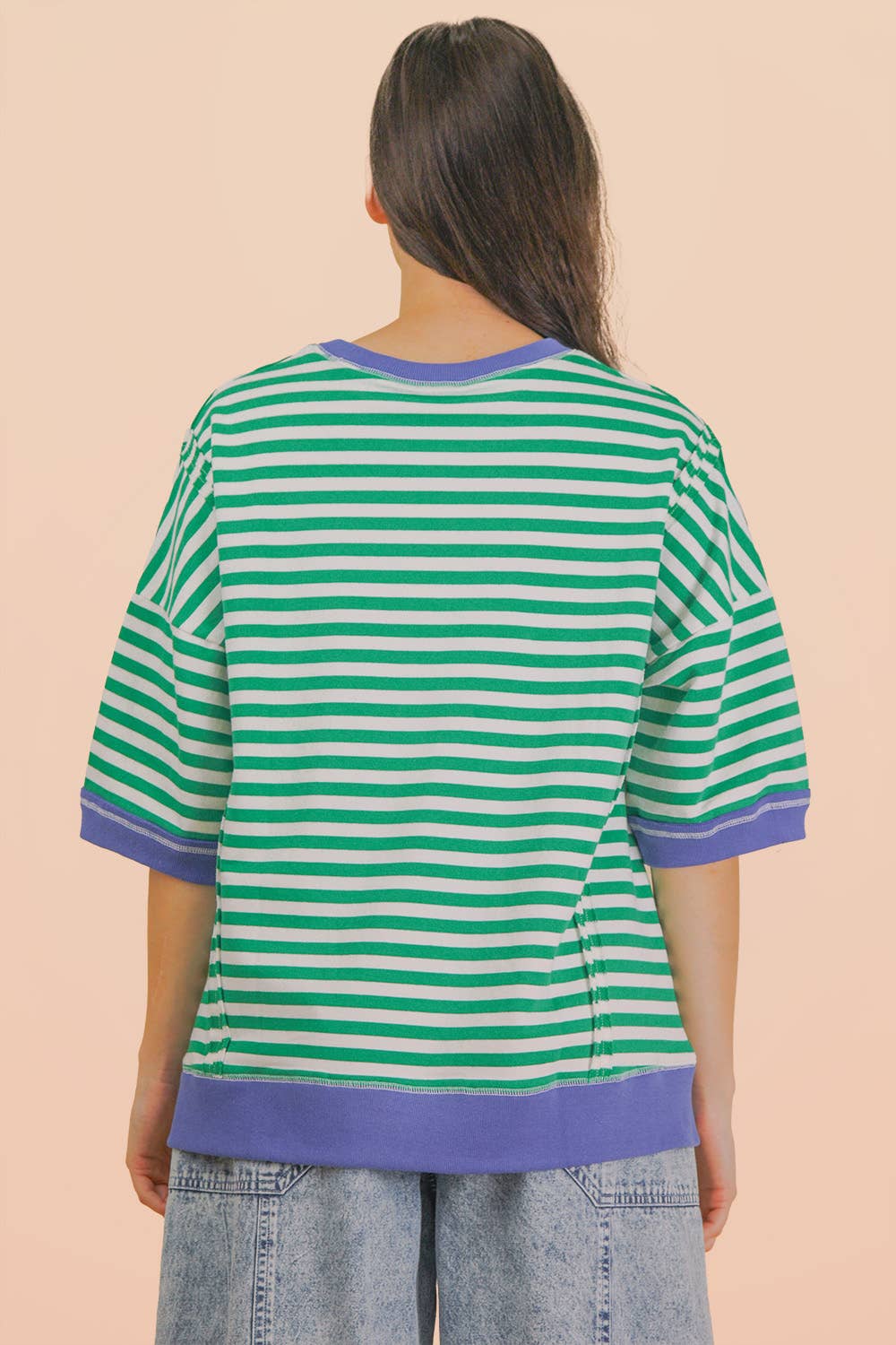 Ava Stripe Casual Knit Top