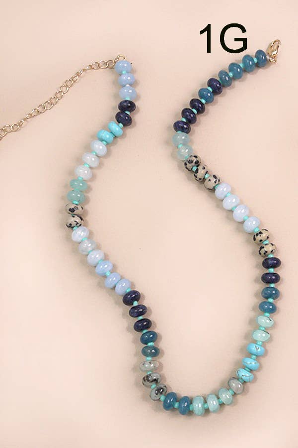 Noelle Stone Bead Necklace