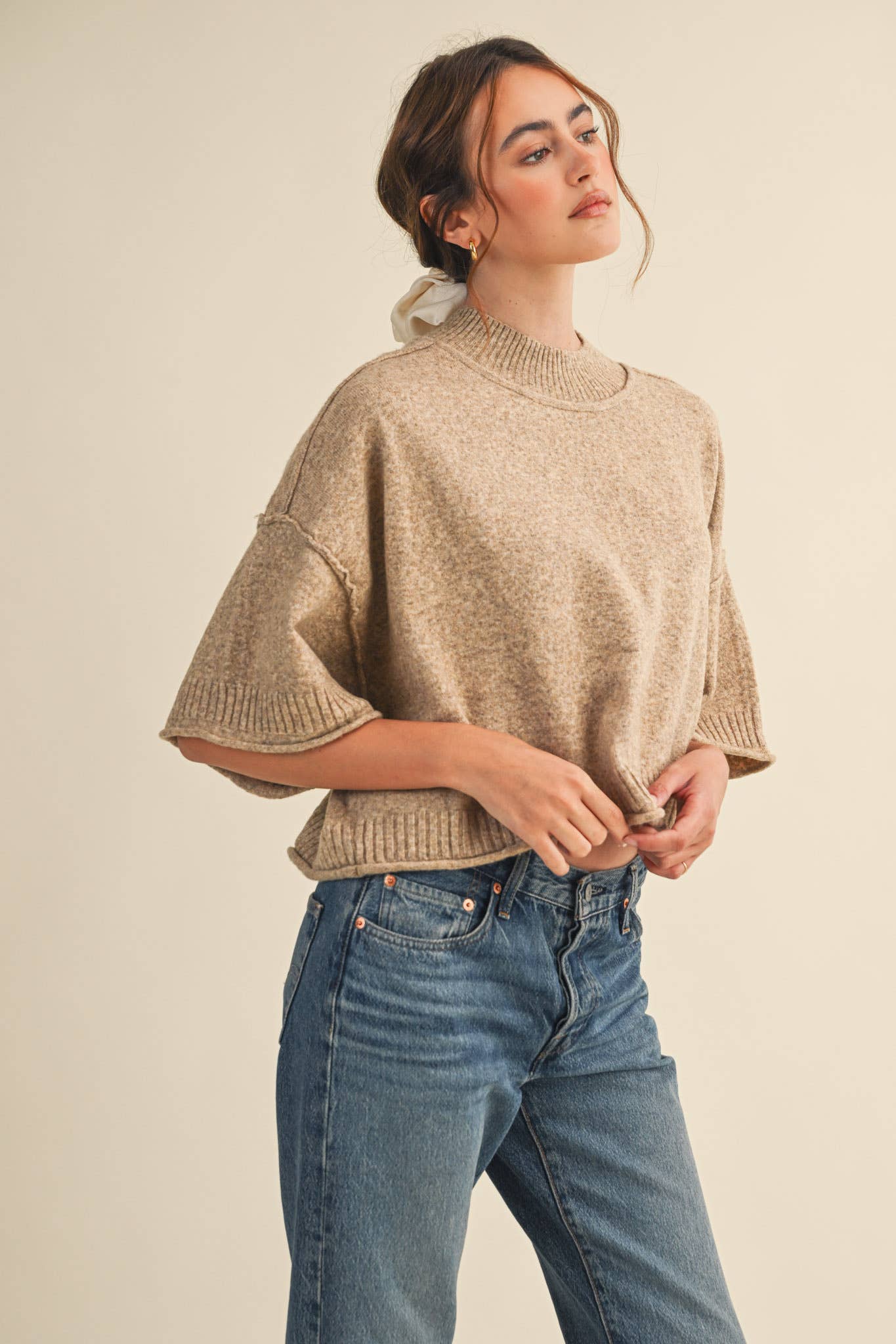 Marley Knit Short Sleeve Sweater